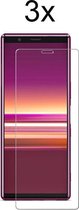 Sony Xperia 10 Plus Screenprotector - Beschermglas Sony Xperia 10 Plus Screen Protector Glas - 3 stuks