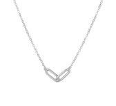 Glams Ketting 1,2 mm 41 + 4 cm - Zilver