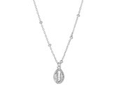 Glams Ketting Schelp 2,0 mm 41 + 4 cm - Zilver