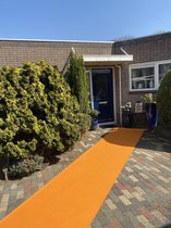 Oranje loper - 1 meter breed - Beschermfolie - Vloerbedekking - Tapijt - vloerbescherming - Event tapijt - Lopers – Entreemat