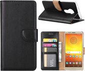 Bookcase Geschikt voor: Motorola Moto E5 - Zwart - portemonnee hoesje