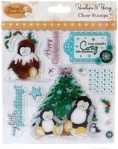 Penelope & Percy: Cosy Little Christmas 6x6 clear stamps