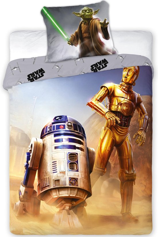 Star Wars R2-D2 Dekbedovertrek - Eenpersoons - 140 x 200 cm - Multi |  bol.com