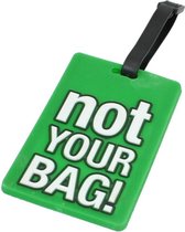 Koffer bagagelabel - Not Your Bag!  | Green
