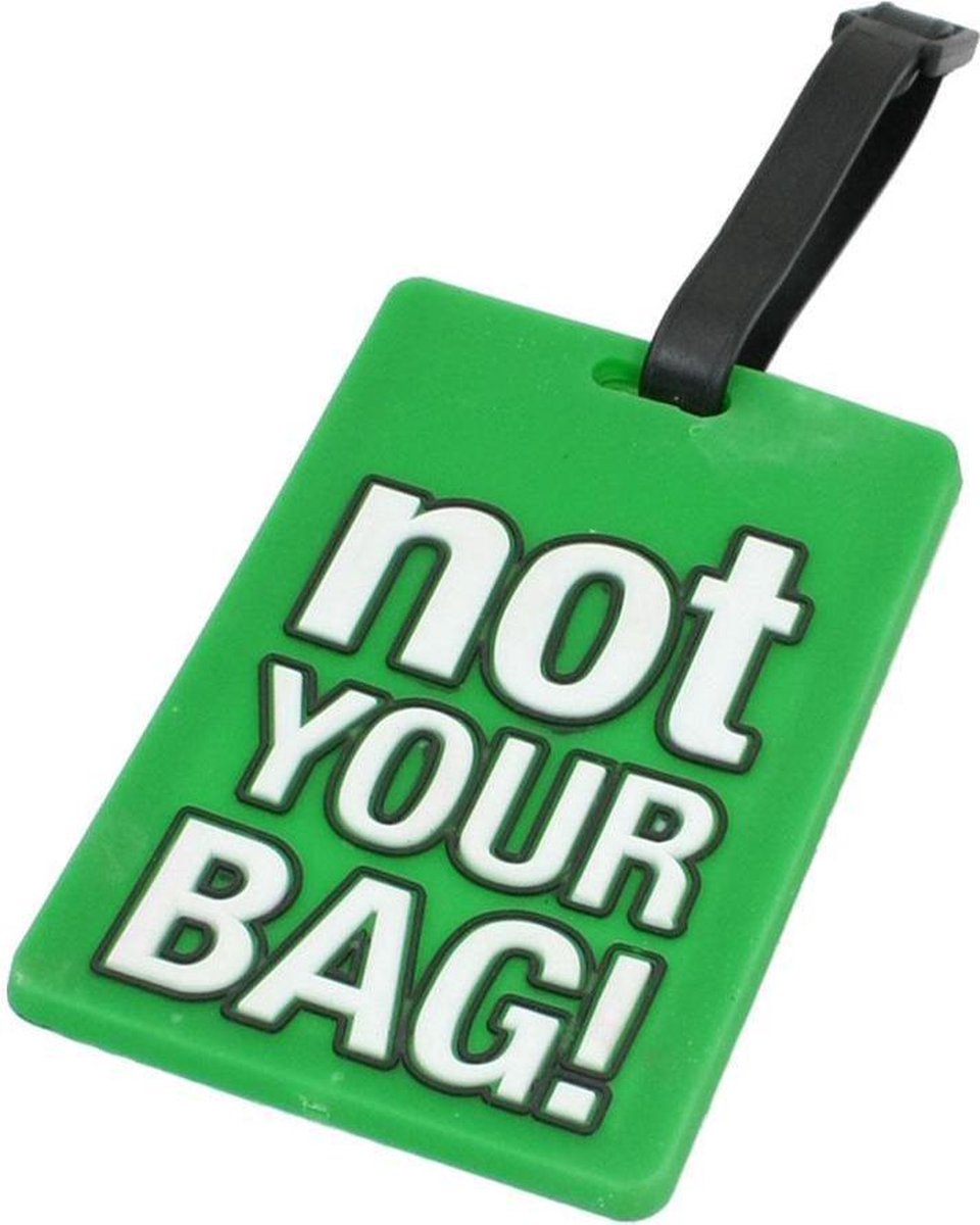 Koffer bagagelabel - Not Your Bag! | Green