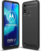 Rugged TPU hoesje voor Motorola Moto G8 Power Lite - zwart