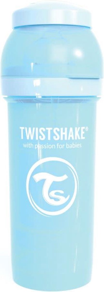 Drinkflesje Antikoliek 260 ml - Pastelblauw - Twistshake van Twistshake — afbeelding 4