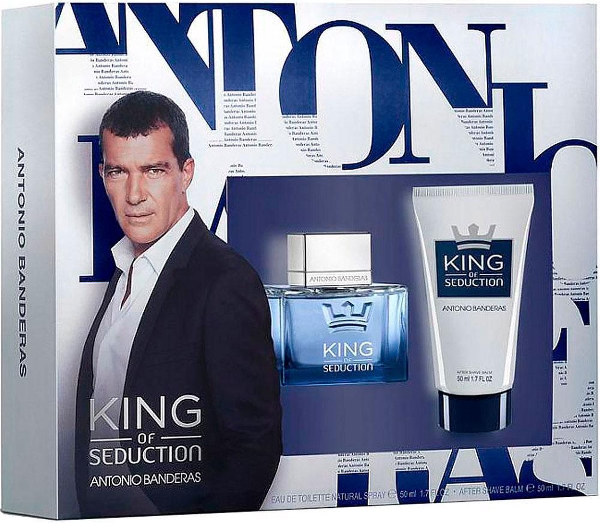 Antonio Banderas King Of Seduction Gift Set 50ml Edt + 50ml Aftershave Balm