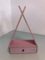 Kastje in de vorm van een tipi - roze
