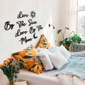 Live By The Sun Love By The Moon | Muurteksten & Citaten | Metal Wall Quotes by Hoagard | Slaapkamer Interior | Bedroom Wall Decor
