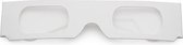 Freaky Glasses - Kartonnen diffractie spacebrillen - festival bril - spiraal diffractie effect - wit