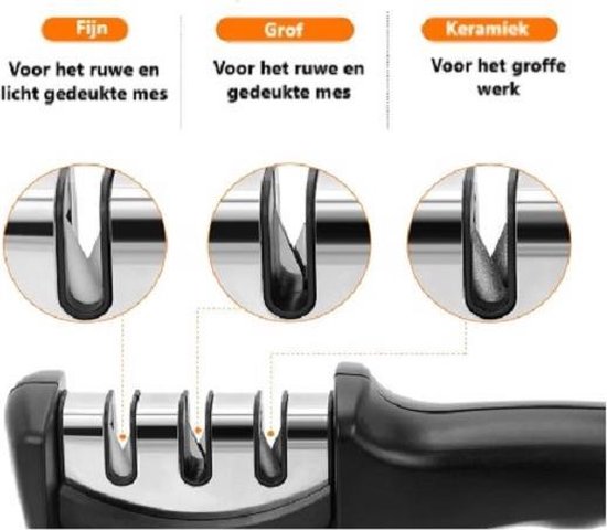 SLEEKEE Messenslijper Set - Rood Handvat + Mini Slijper Voor Outdoor & Keuken