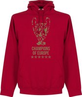 Liverpool Champions League 2019 Trophy Hoodie - Rood - L