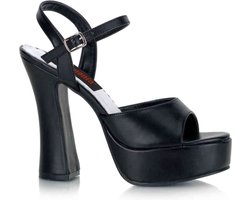 Pleaser - DOLLY-09 Sandaal met enkelband - US 10 - 40 Shoes - Zwart