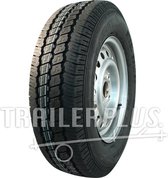 Compleet wiel - 175R13 band + velg - opel steek 4x100 - draagvermogen 650 kg - 57 mm naafdiameter