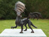 Statue de jardin - statue en bronze - Dragon - Bronzartes - hauteur 30 cm