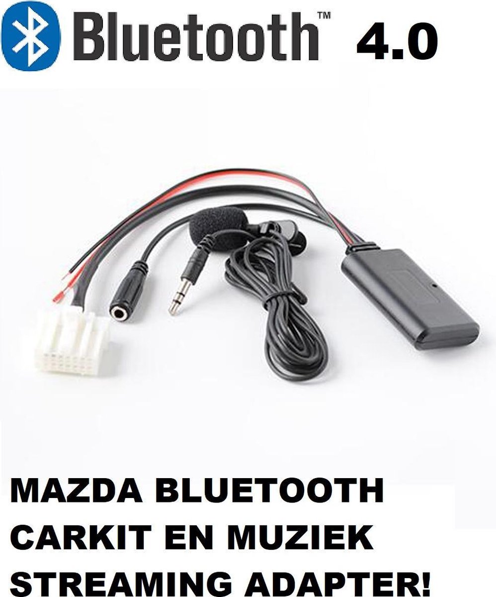 Belastingen Scherm Tegenstrijdigheid Mazda 2 3 5 MX5 6 RX8 Bluetooth carkit en muziek streaming adapter aux  module Dongle... | bol.com
