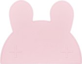 We Might Be Tiny Siliconen Placemat Konijn - Powder Pink