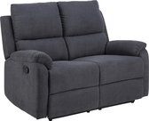 Sabel bank 2 persoons relaxfauteuil grijs.