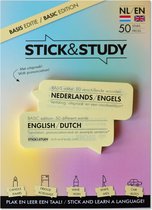 Stick and Study – Engels leren met sticky notes! - 50 vel - NEDERLANDS / ENGELS - Basis editie -
