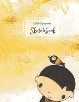 Collect happiness sketchbook (Hand drawn illustration cover vol.8)(8.5*11) (100 pages) for Drawing, Writing, Painting, Sketching or Doodling