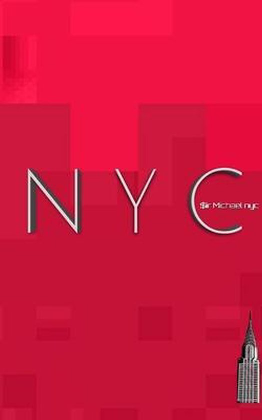 NYC iconic Chrysler building ruby red creative blank journal ... - cover