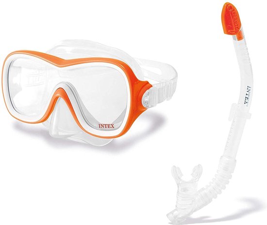 Intex 55647 Aquaflow Sport Wave Rider Duikbril en Snorkel Oranje