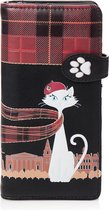 Shagwear Portemonnee Dames - Pasjeshouder - Portefeuille Dames - Kunstleer
 - Scottish Cat (009987Z)
