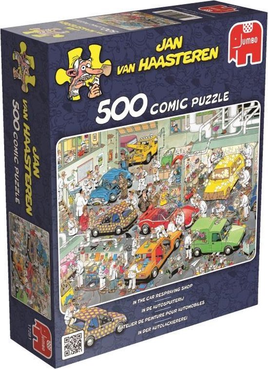 Jan van Haasteren In De Autospuiterij puzzel - 500 stukjes - Jan van Haasteren