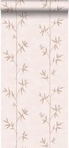 ESTAhome behang bamboe oudroze - 148727 - 0,53 x 10,05 m