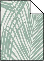 Proefstaal ESTAhome behang palmbladeren mintgroen - 139005 - 26,5 x 21 cm