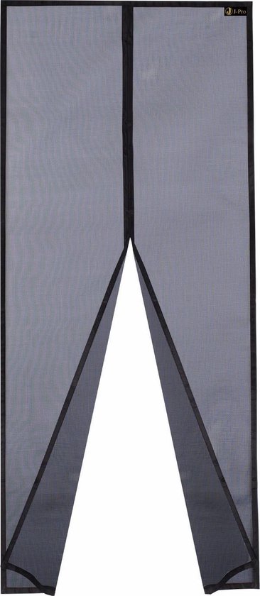 J-Pro Magnetisch Vliegengordijn - High Quality Glasvezel deurhor- Deurgordijn - 210x101 cm – Zwart - J-Pro