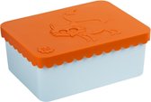 Lunchbox - brooddoos vos oranje - lichtblauw - Blafre