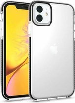 Xssive Soft Back Cover Transparant met Zwarte Rand voor Apple iPhone 11 Pro Max