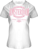 Fox Originals Dames Oval Puff Amsterdam white wit T-shirt S
