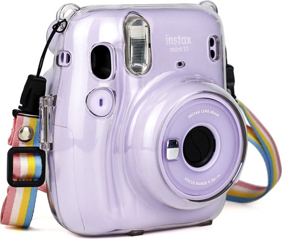 Continu financiën Dag Case voor Fujifilm Instax Mini 11 – Hoesje met Draagriem – Transparant |  bol.com