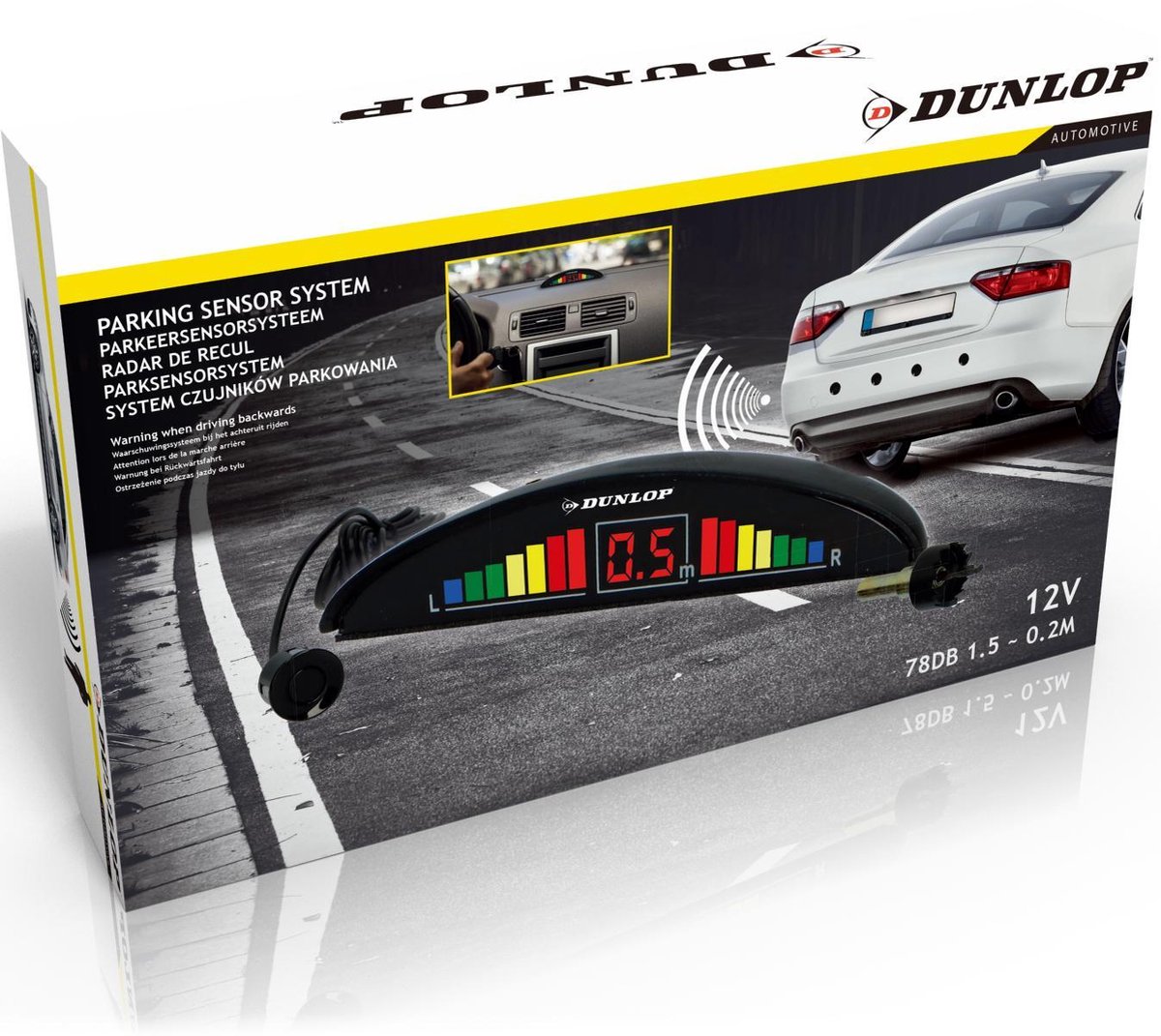 Dunlop Parkeersensoren - 12 Volt - 78dB - met Obstakel-Indicator en 4  Sensoren | bol.com