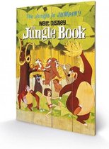 DISNEY - Impression sur bois 40X59 - Le Jungle Book Jumping