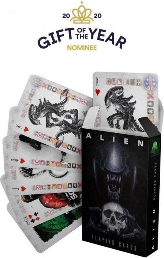 Thumbnail van een extra afbeelding van het spel ALIEN - 40th Anniversary - Exclusive Playing Cards