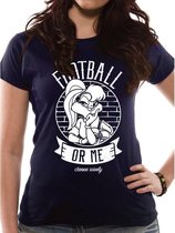 LOONEY TUNES - T-Shirt IN A TUBE- Football or Me GIRL (M)