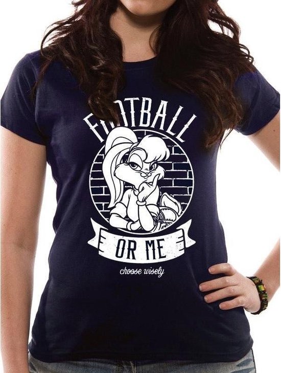 LOONEY TUNES - T-Shirt IN A TUBE- Football or Me GIRL