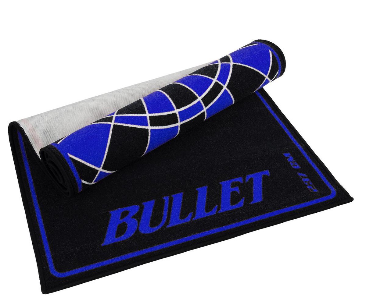Tapis De Fléchettes BULLET – 237 X 80 Cm, Antidérapant, Protège Le Sol Et Les Pointes – Bleu