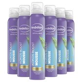 Andrélon Kokos Boost Styling Haarmousse - 6 x 200 ml - Voordeelverpakking