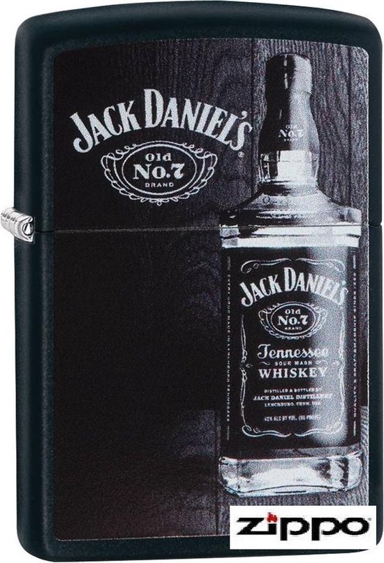 Briquet à essence Zippo Jack Daniels Bottle Matte Black