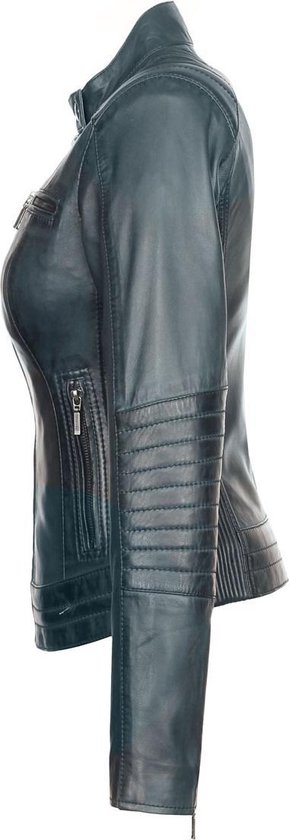 Versano Mesa Leather Dames Biker Jacket Dames Manteau L.