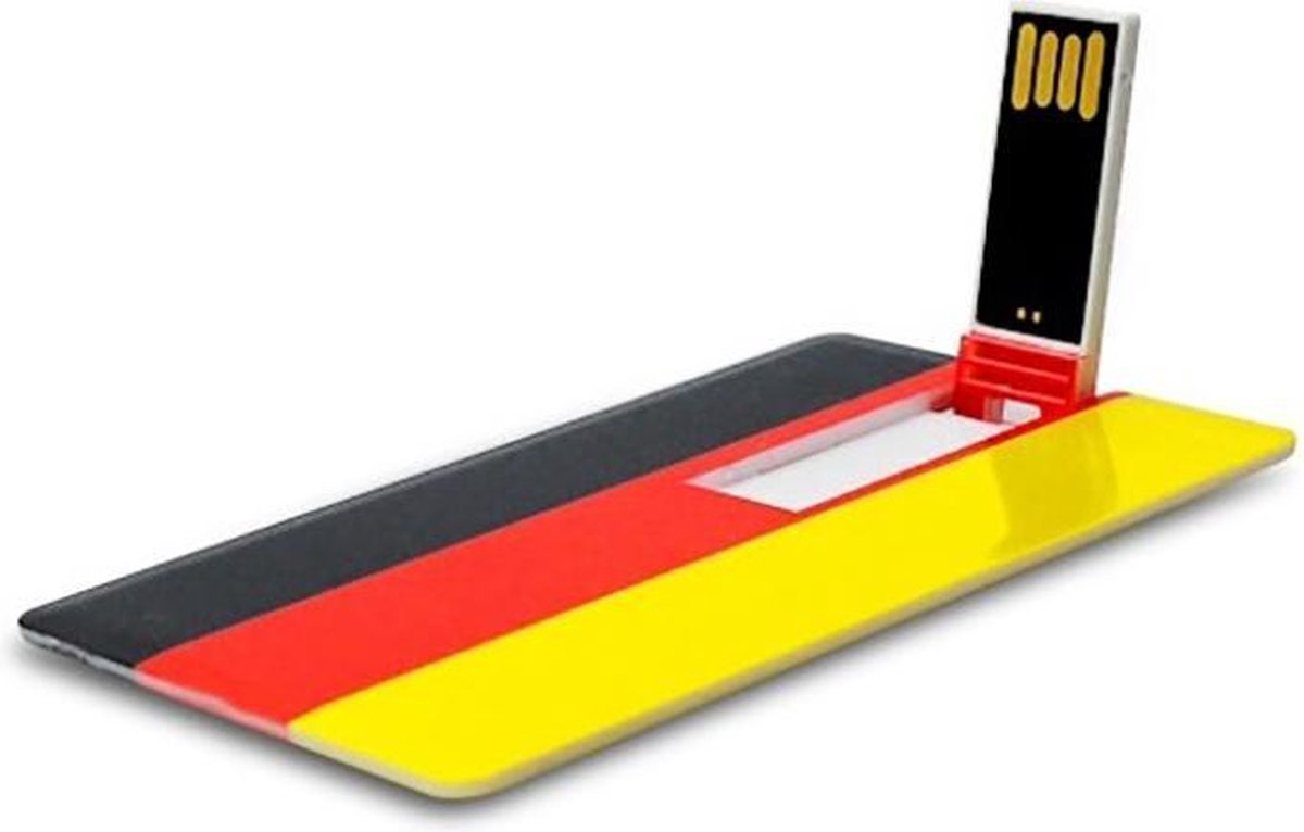 Creditcard usb stick Duitse vlag 16GB -1 jaar garantie – A graden klasse chip