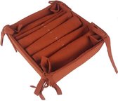 Broodmand met 6 servetten IMCO - Bruin Oranje - Katoen / Polyester - Servetten- Hotelkwaliteit - Verjaardag - Napkins & bread Basket Oranje Dark Brown - Voor binnen & buiten - Herf