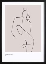 Composition No. 1 (70x100cm) - Wallified - Abstract - Poster - Print - Wall-Art - Woondecoratie - Kunst - Posters