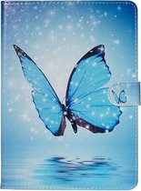 9,7 10,1 pouces - Couverture de dossier de tablette universelle - Papillon bleu Magic - Convient pour iPad Samsung
