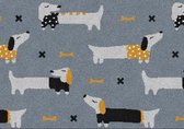Mat, Vloermat, Vloerkleed, Tapijt, Kind - Kinderkamer Honden - Wasbaar - Antislip - 85 x 60 cm